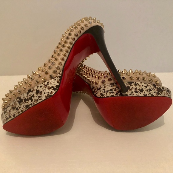 Christian Louboutin Lady Peep Spikes 150 - Picture 3 of 3